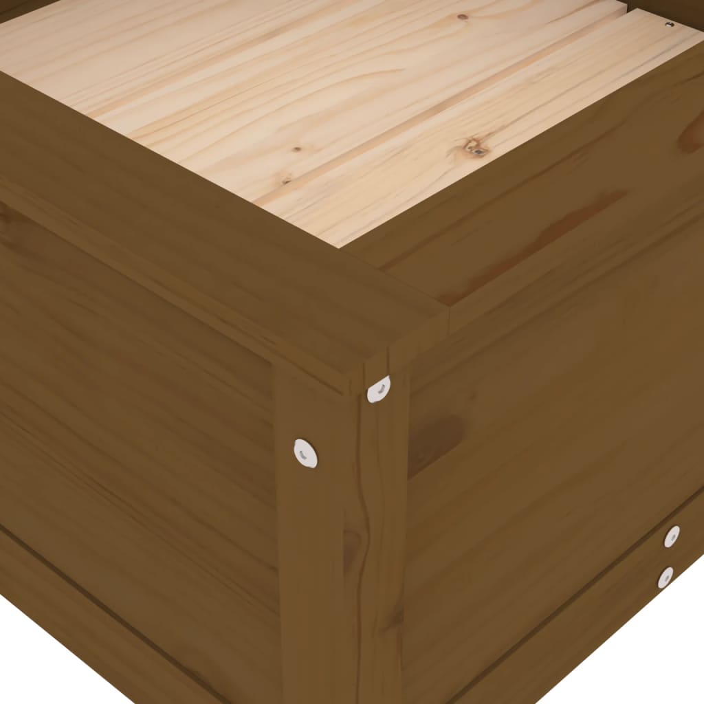 Fioriera da Giardino Ambra 82,5x82,5x39 cm Legno Massello Pino - homemem39
