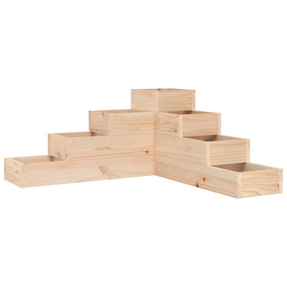 Fioriera da Giardino 4 Ripiani 80,5x79x36cm Legno Massello Pino - homemem39