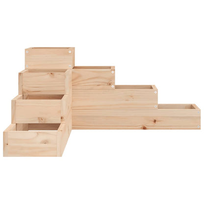 Fioriera da Giardino 4 Ripiani 80,5x79x36cm Legno Massello Pino - homemem39