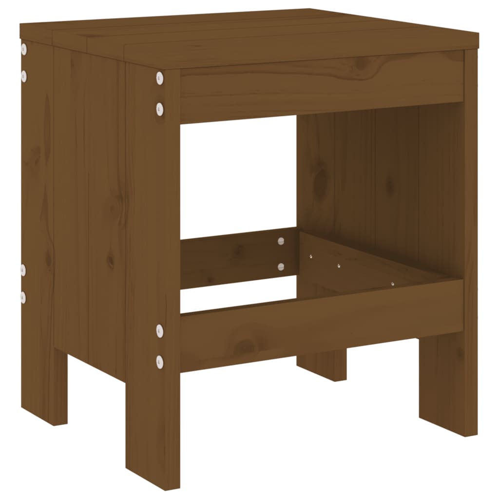 Sgabelli Bar 2 pz Marrone Ambra 40x36x45 cm Legno Massello Pino - homemem39
