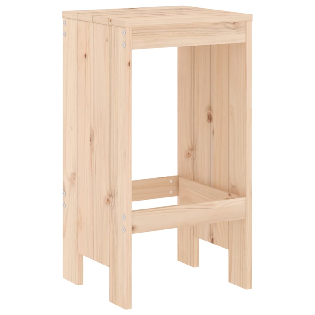 Sgabelli da Bar 2 pz 40x36x75 cm in Legno Massello di Pino - homemem39