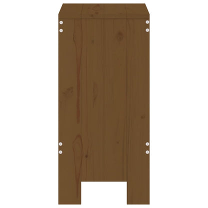 Sgabelli Bar 2pz Marrone Ambra 40x36x75cm Legno Massello Pino - homemem39