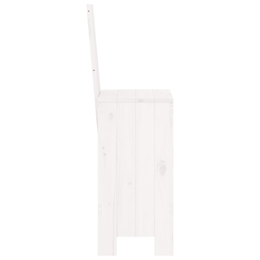 Sgabelli da Bar 2pz Bianchi 40x42x120 cm Legno Massello Pino - homemem39