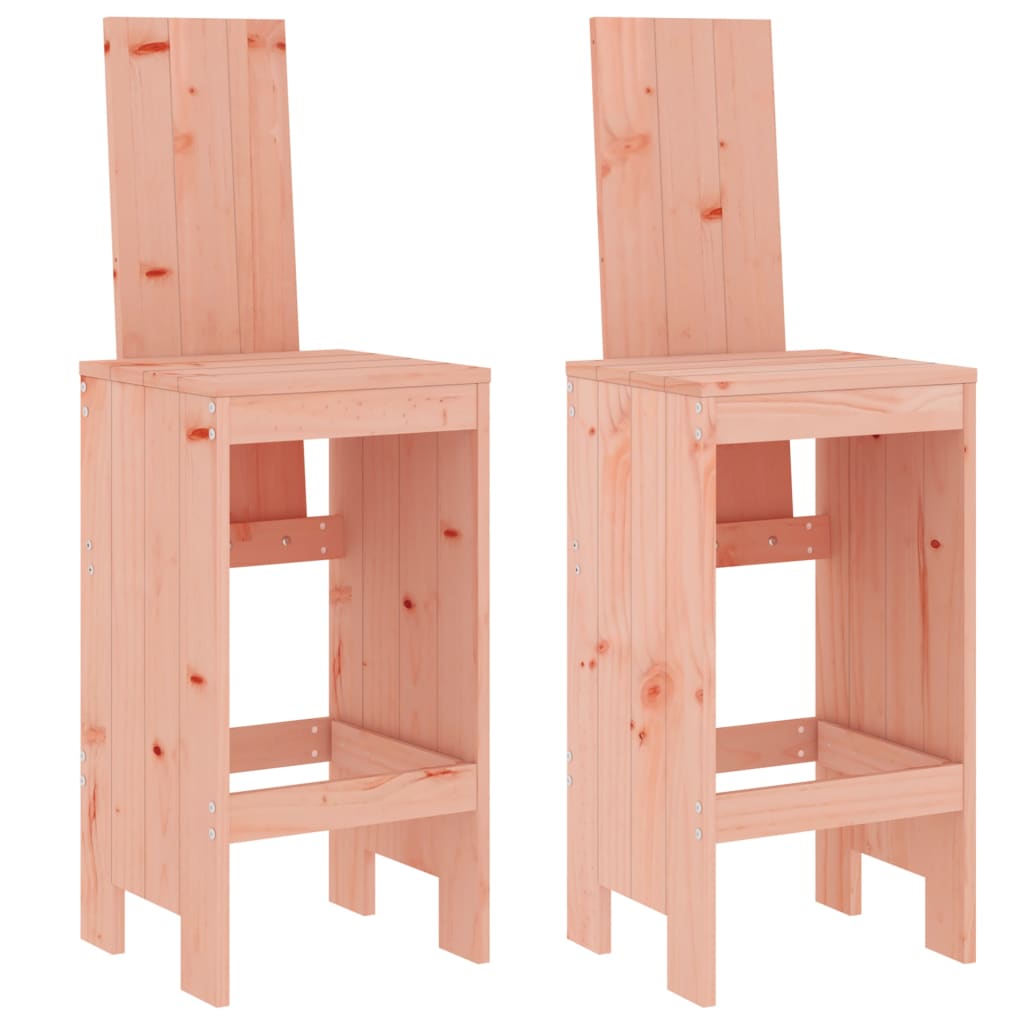 Sgabelli da Bar 2 pz 40x42x120 cm in Legno Massello di Douglas - homemem39