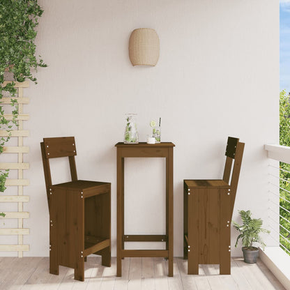 Sgabelli da Bar 2pz ambra 40x48,5x115,5 cm Legno Massello Pino - homemem39