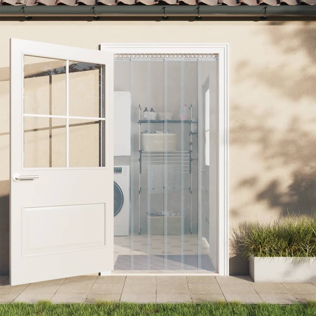 Tenda per Porte Trasparente 200 mm x 1,6 mm 10 m in PVC | homemem39