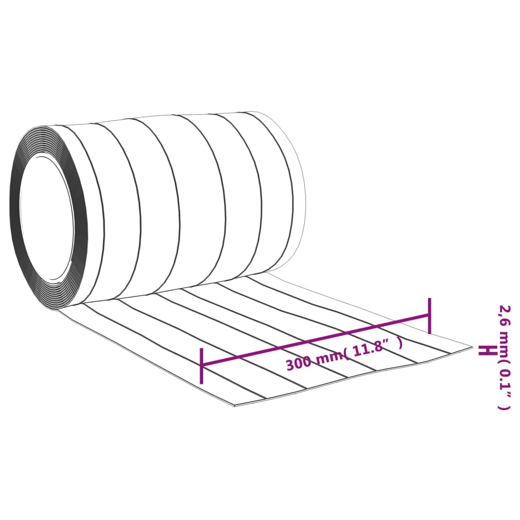 Tenda per Porte Trasparente 300 mm x 2,6 mm 25 m in PVC | homemem39