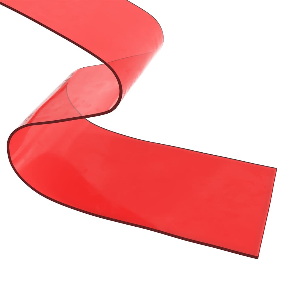 Tenda per Porte Rossa 200 mm x 1,6 mm 10 m in PVC | homemem39
