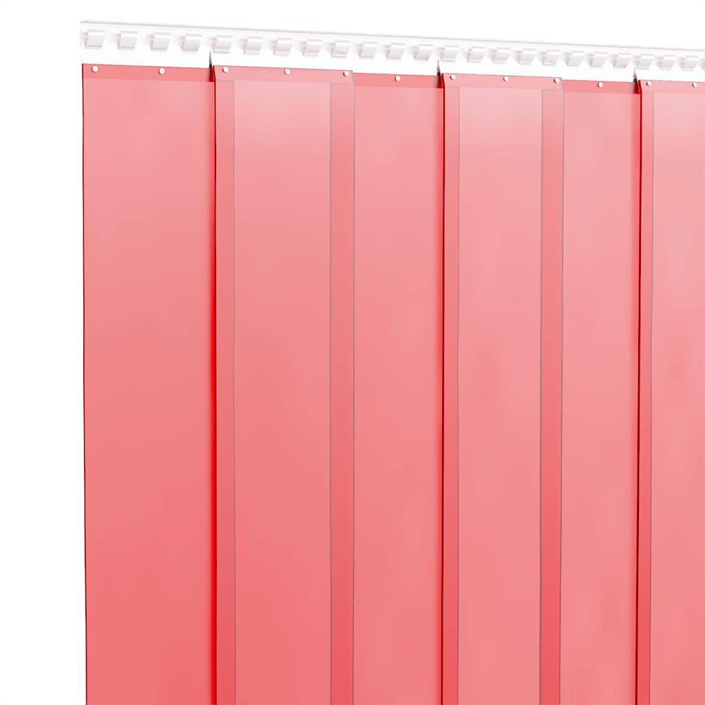 Tenda per Porte Rossa 200 mm x 1,6 mm 25 m in PVC | homemem39