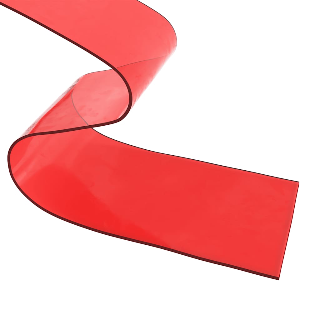Tenda per Porte Rossa 200 mm x 1,6 mm 25 m in PVC | homemem39