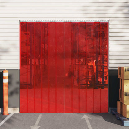 Tenda per Porte Rossa 200 mm x 1,6 mm 25 m in PVC | homemem39