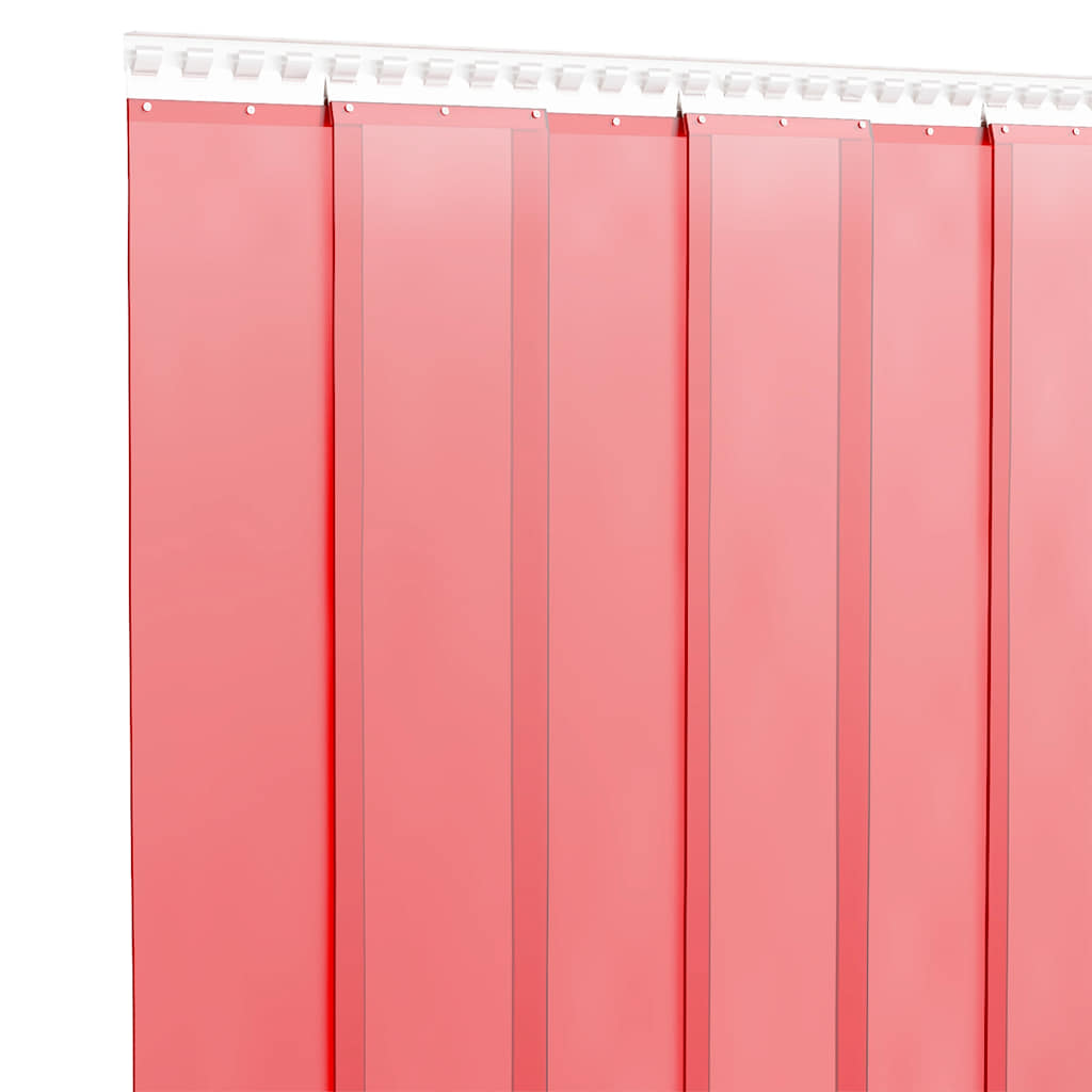 Tenda per Porte Rossa 200 mm x 1,6 mm 50 m in PVC | homemem39