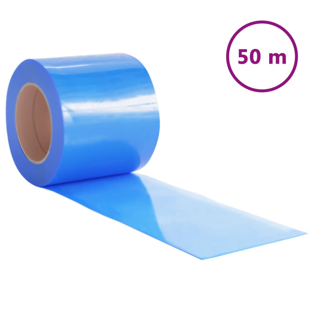 Tenda per Porte Blu 200 mm x 1,6 mm 50 m in PVC | homemem39