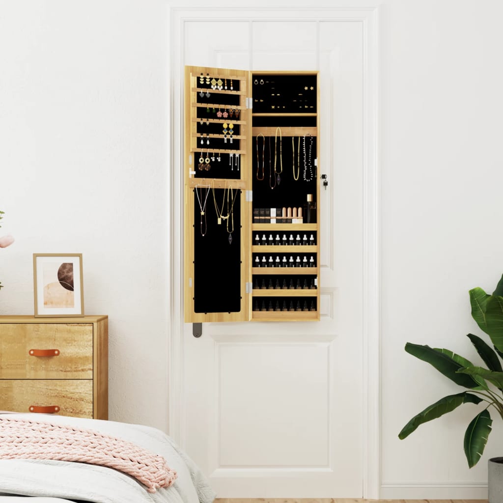 Armadio Portagioie con Specchio a Muro 30x8,5x106 cm | homemem39