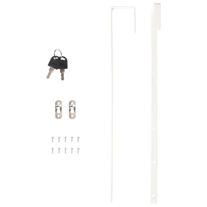 Armadio Portagioie con Specchio a Muro Nero 37,5x10x67 cm | homemem39