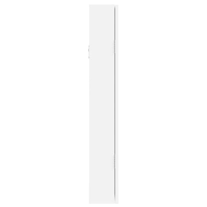 Armadio Portagioie a Specchio con Luci LED a Parete Bianco - homemem39