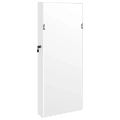 Armadio Portagioie a Specchio con Luci LED a Parete Bianco - homemem39