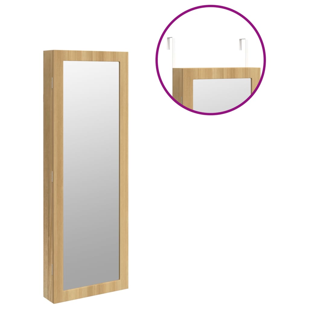 Armadio Portagioie a Specchio con Luci LED a Parete | homemem39