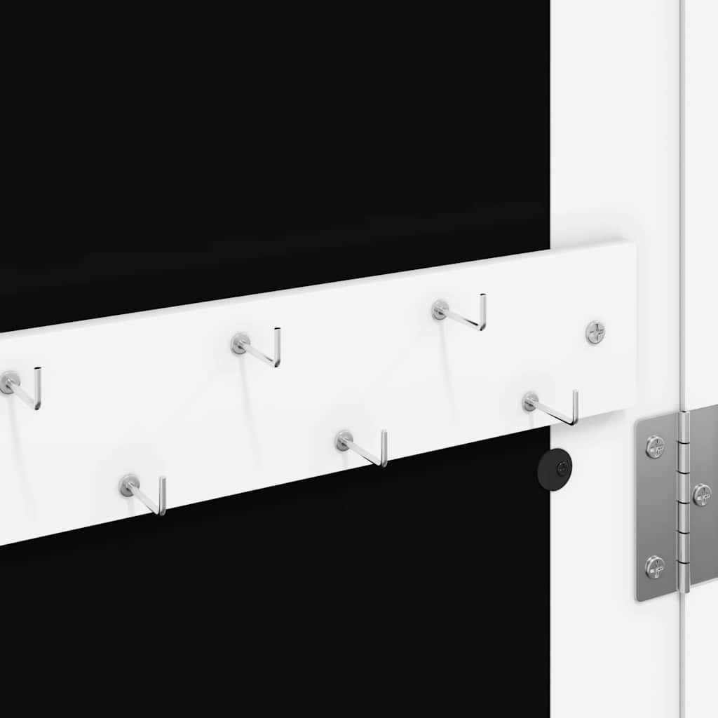 Armadietto Portagioie a Specchio Luci a LED Autoportante Bianco | homemem39