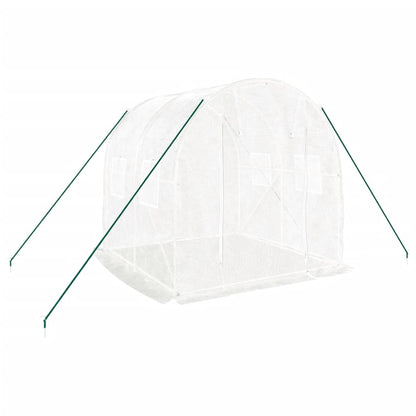 Serra con Telaio in Acciaio Bianco 4 m² 2x2x2 m | homemem39