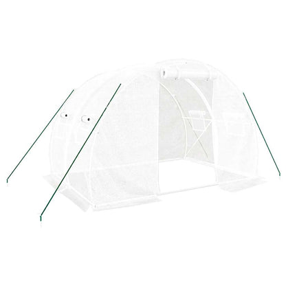 Serra con Telaio in Acciaio Bianco 6 m² 3x2x2 m - homemem39
