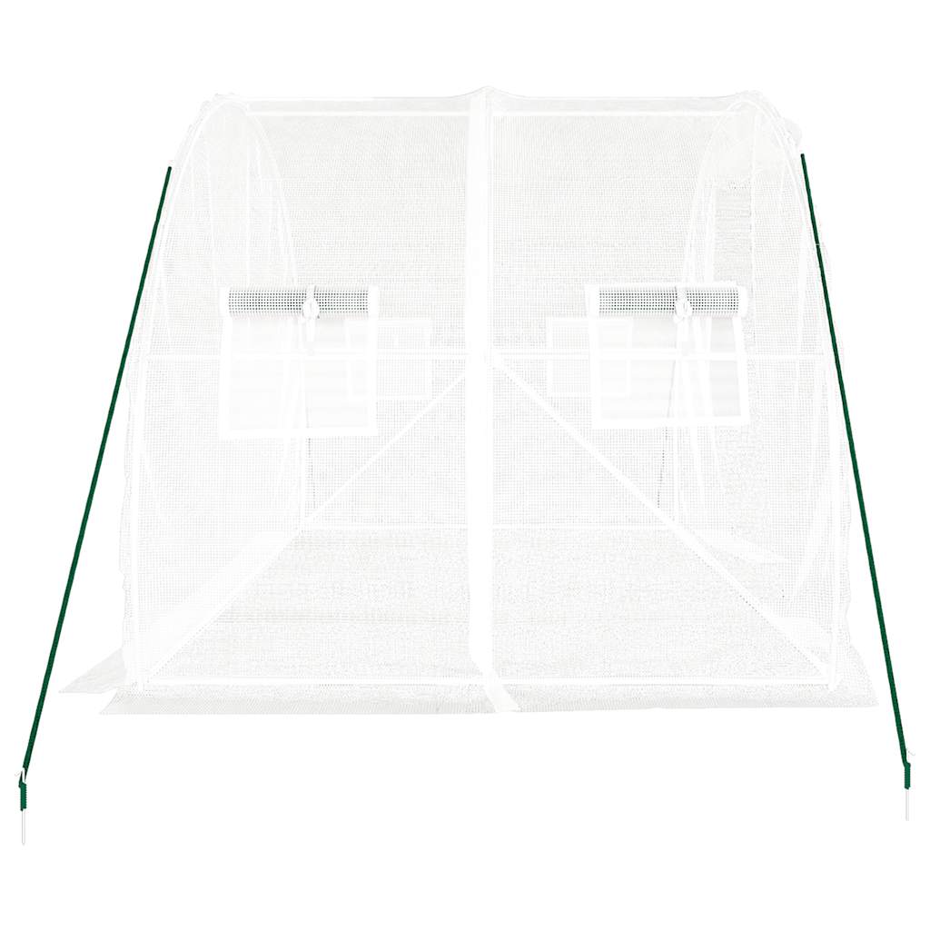 Serra con Telaio in Acciaio Bianco 6 m² 3x2x2 m - homemem39