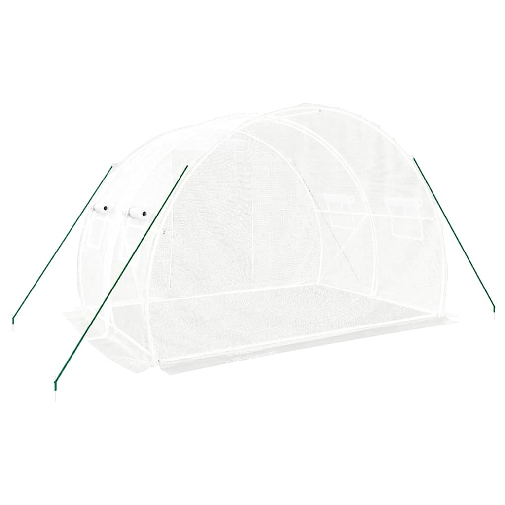 Serra con Telaio in Acciaio Bianco 6 m² 3x2x2 m - homemem39
