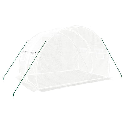 Serra con Telaio in Acciaio Bianco 6 m² 3x2x2 m - homemem39