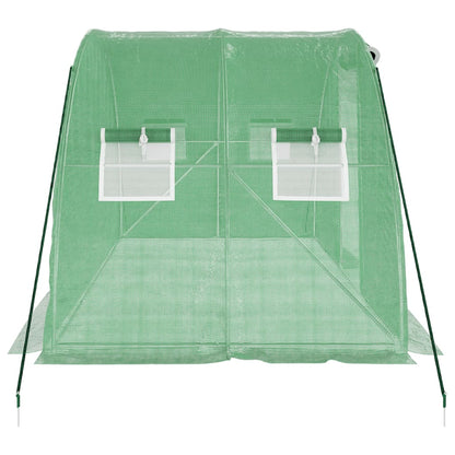 Serra con Telaio in Acciaio Verde 8 m² 4x2x2 m - homemem39