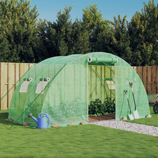 Serra con Telaio in Acciaio Verde 8 m² 4x2x2 m - homemem39