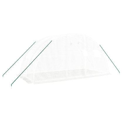 Serra con Telaio in Acciaio Bianco 8 m² 4x2x2 m - homemem39