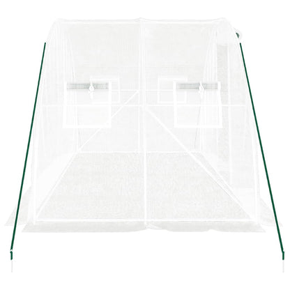 Serra con Telaio in Acciaio Bianco 8 m² 4x2x2 m - homemem39