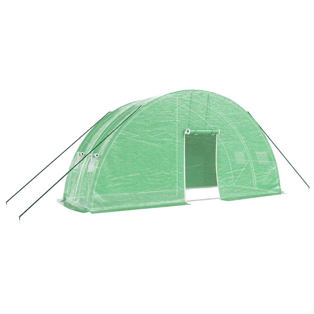 Serra con Telaio in Acciaio Verde 12 m² 6x2x2,85 m - homemem39