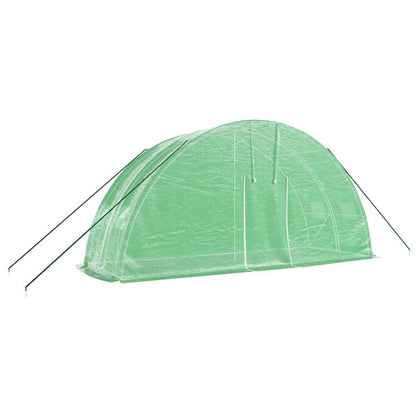 Serra con Telaio in Acciaio Verde 12 m² 6x2x2,85 m - homemem39
