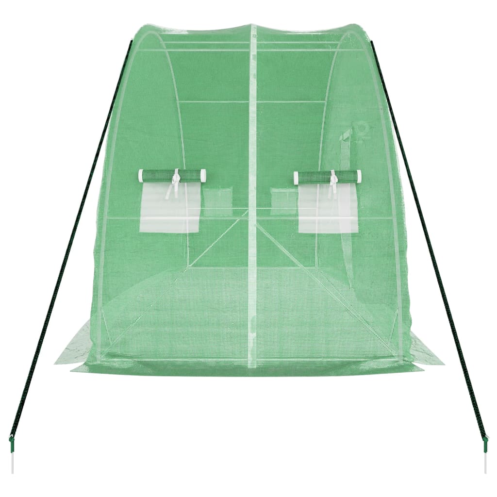 Serra con Telaio in Acciaio Verde 12 m² 6x2x2,85 m - homemem39