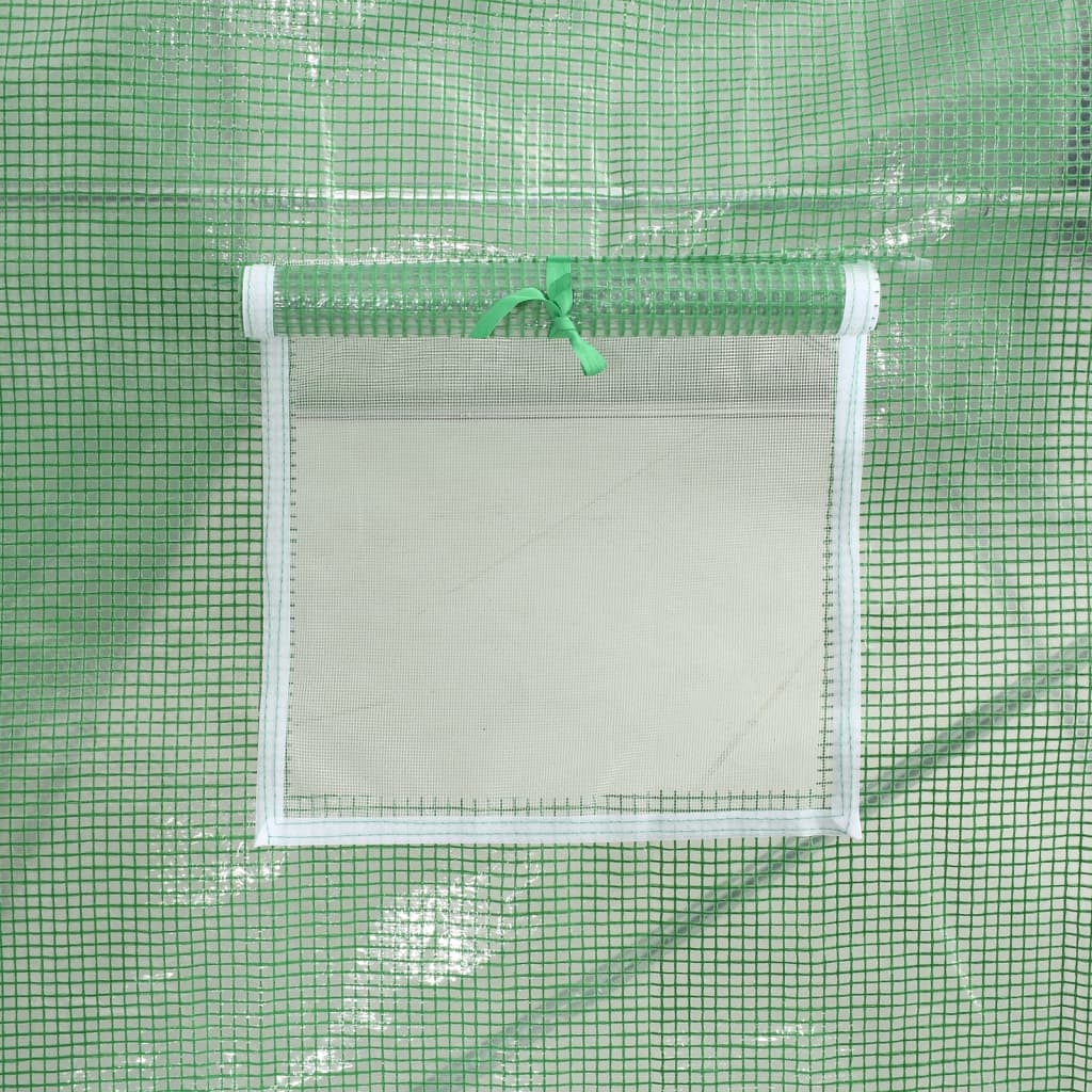 Serra con Telaio in Acciaio Verde 12 m² 6x2x2,85 m - homemem39