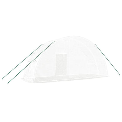 Serra con Telaio in Acciaio Bianco 12 m² 6x2x2,85 m - homemem39