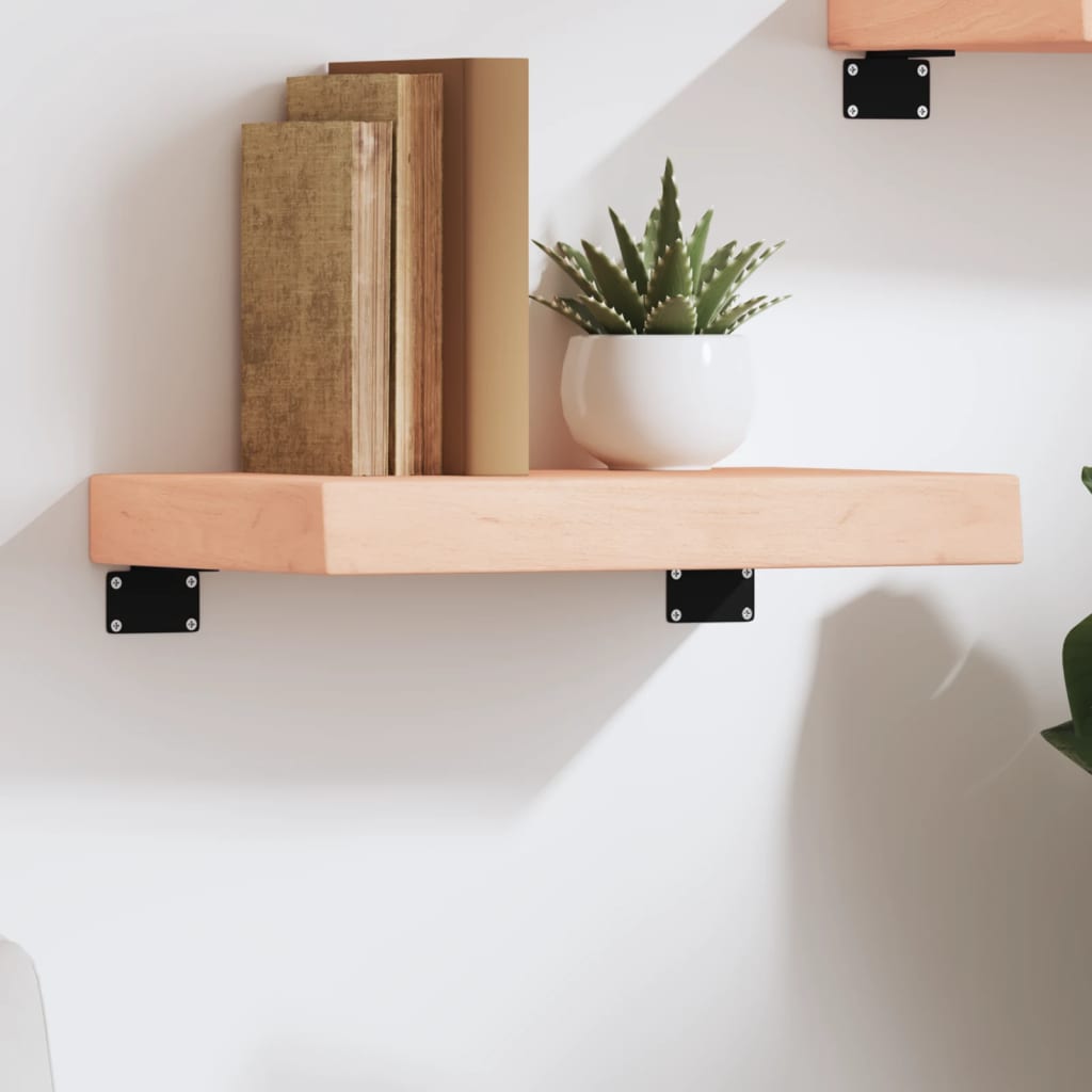 Ripiano a Parete 40x20x6 cm Legno Massello Rovere Non Trattato | homemem39