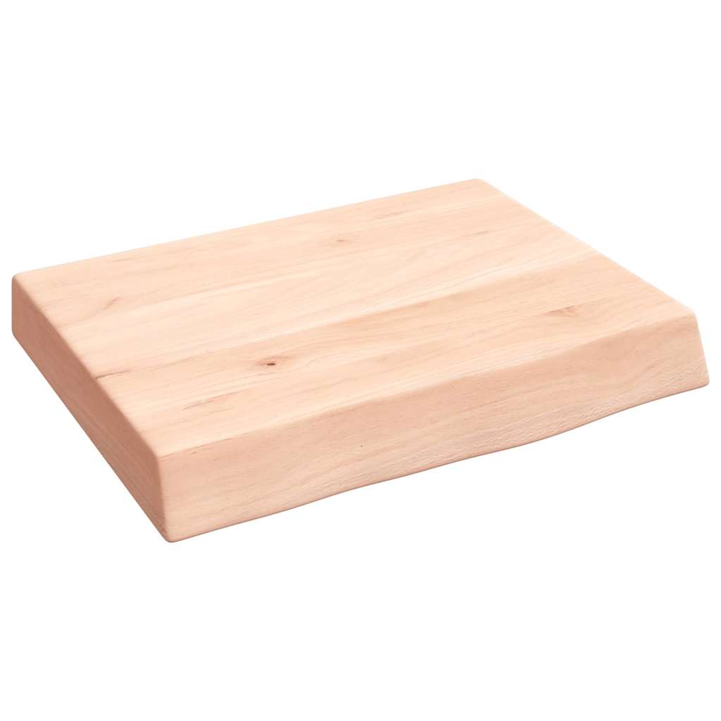 Ripiano a Parete 40x30x(2-6) cm Massello Rovere Non Trattato | homemem39