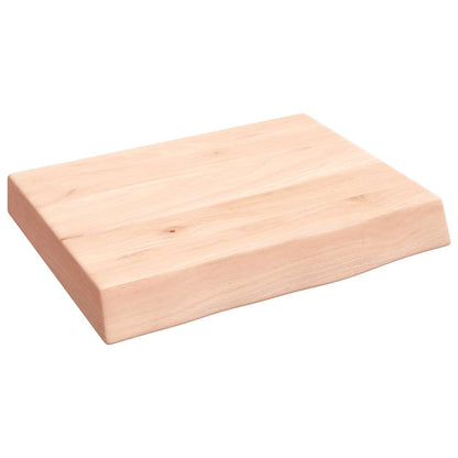 Ripiano a Parete 40x30x(2-6) cm Massello Rovere Non Trattato | homemem39