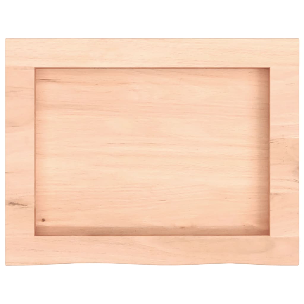 Ripiano a Parete 40x30x(2-6) cm Massello Rovere Non Trattato | homemem39