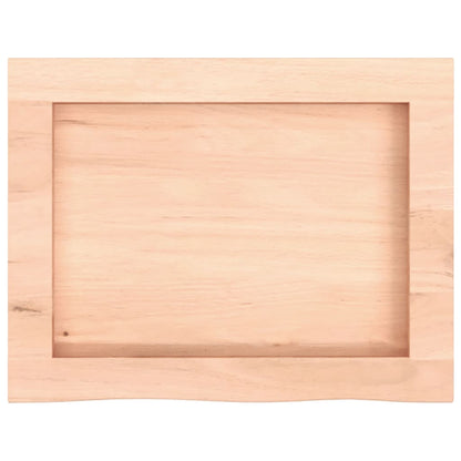 Ripiano a Parete 40x30x(2-6) cm Massello Rovere Non Trattato | homemem39