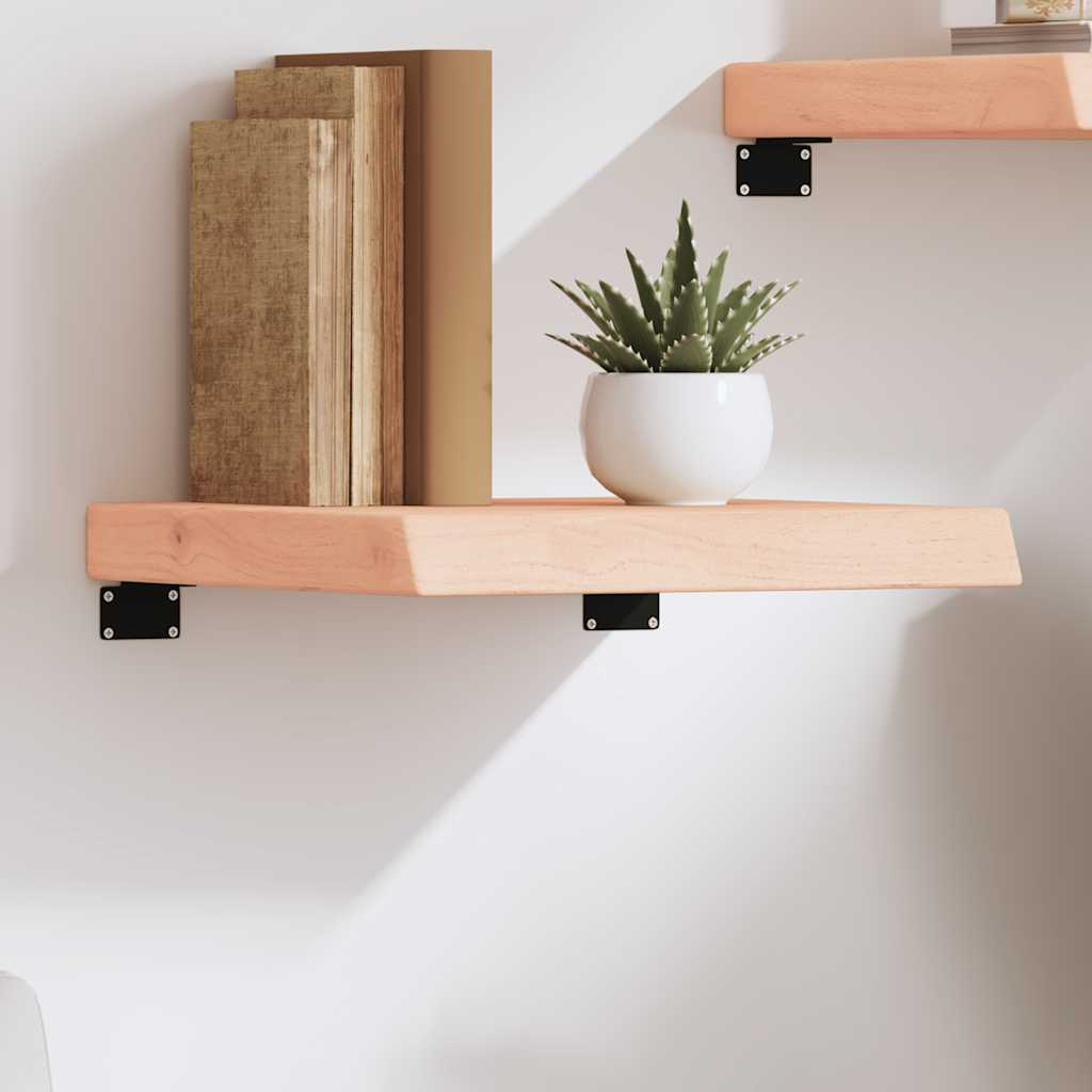 Ripiano a Parete 0x(2-6) cm Massello Rovere Non Trattato
