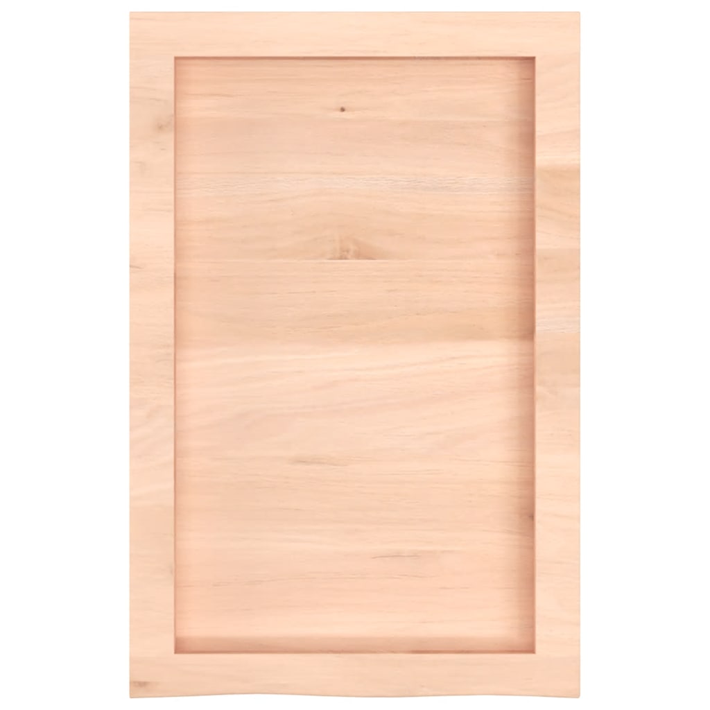 Ripiano a Parete 40x60x(2-4) cm Massello Rovere Non Trattato | homemem39