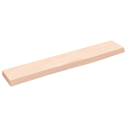 Ripiano a Parete 60x10x2 cm Legno Massello Rovere Non Trattato | homemem39