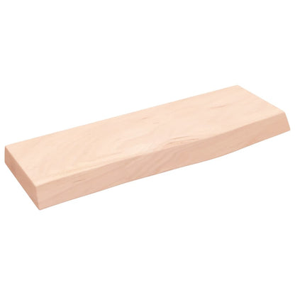 Ripiano a Parete 60x20x4 cm Legno Massello Rovere Non Trattato | homemem39