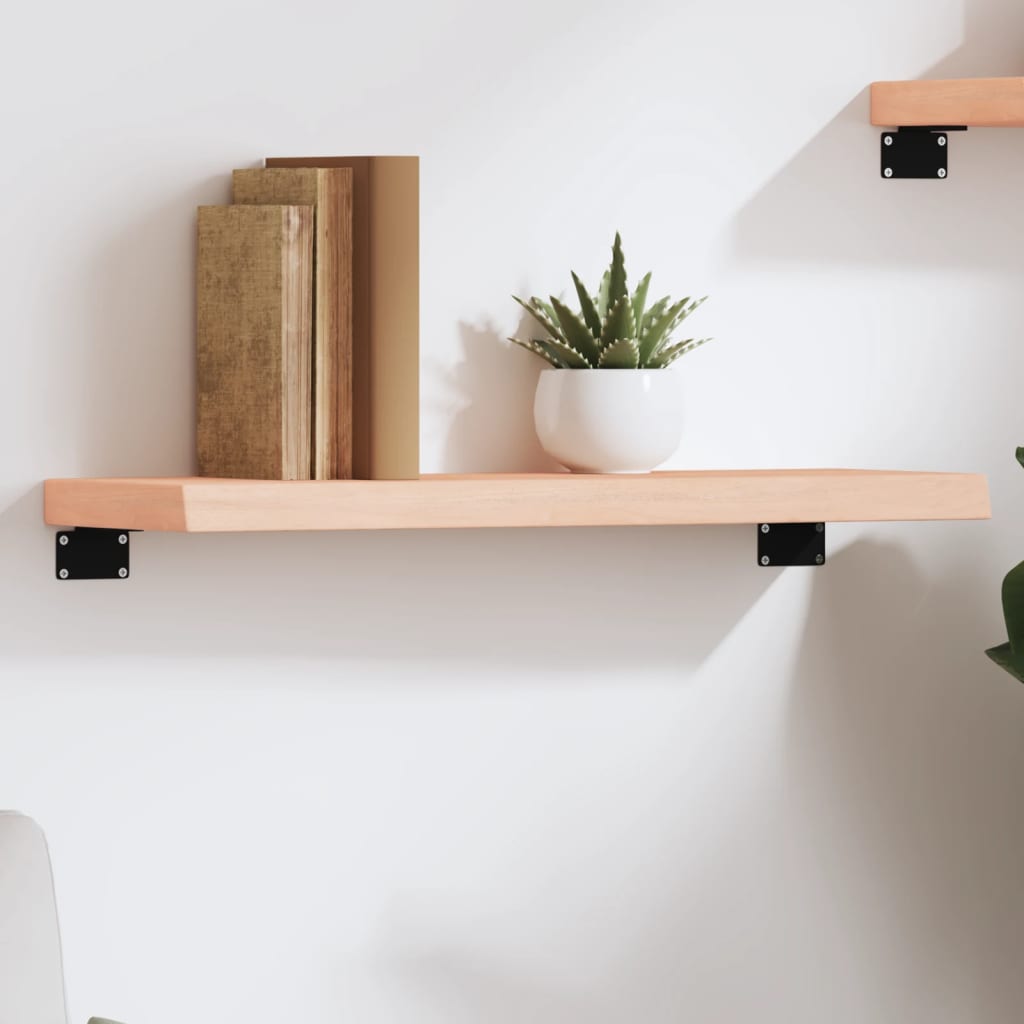 Ripiano a Parete 60x20x4 cm Legno Massello Rovere Non Trattato | homemem39