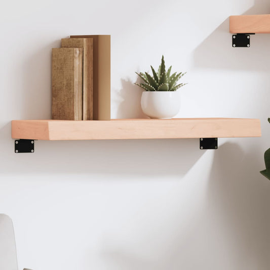 Ripiano a Parete 60x20x6 cm Legno Massello Rovere Non Trattato | homemem39