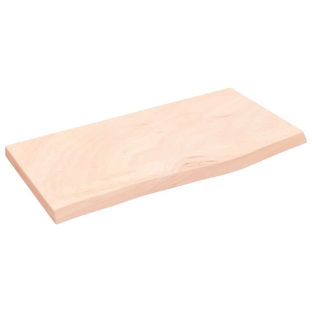 Ripiano a Parete 60x30x2 cm Legno Massello Rovere Non Trattato | homemem39