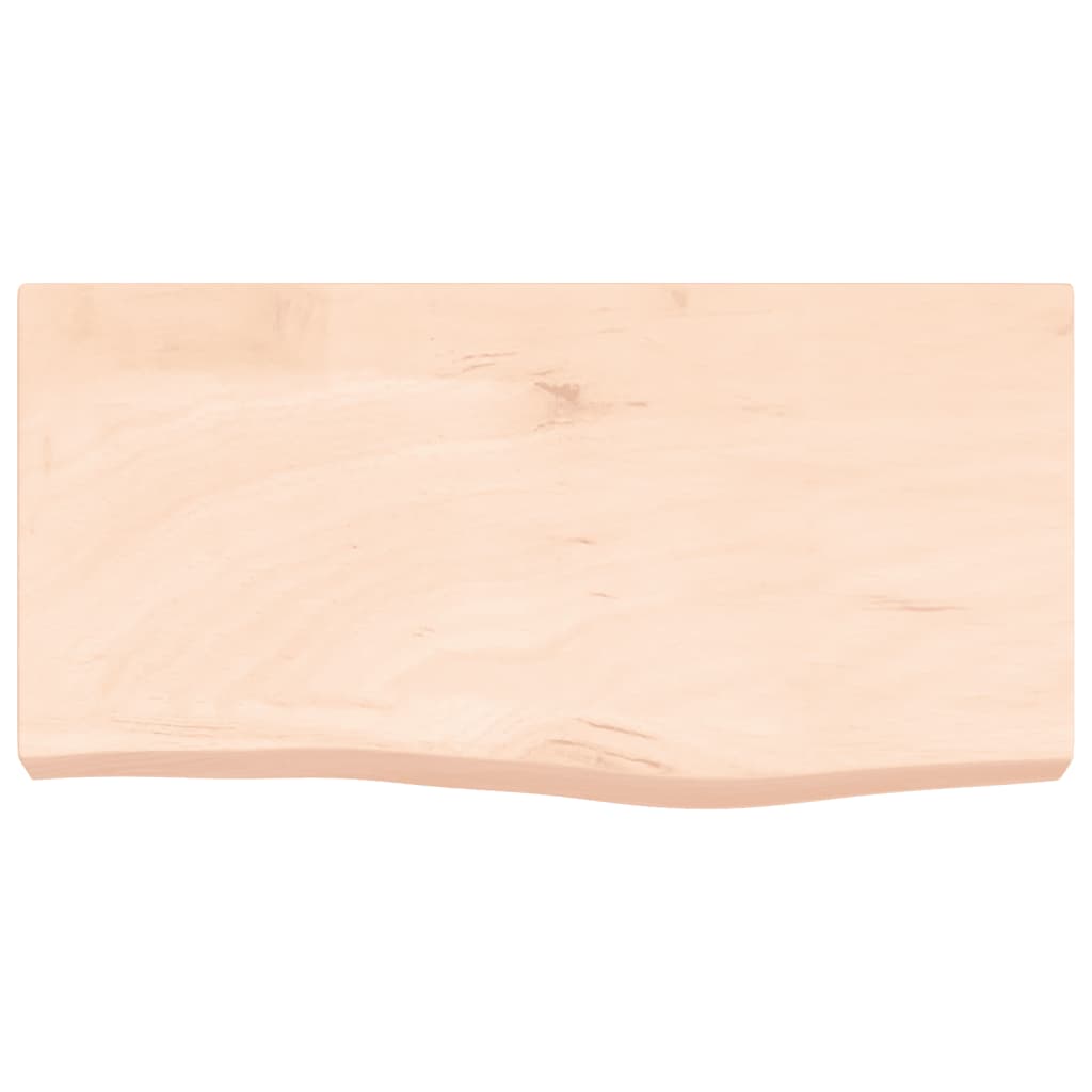 Ripiano a Parete 0x(2-6) cm Massello Rovere Non Trattato